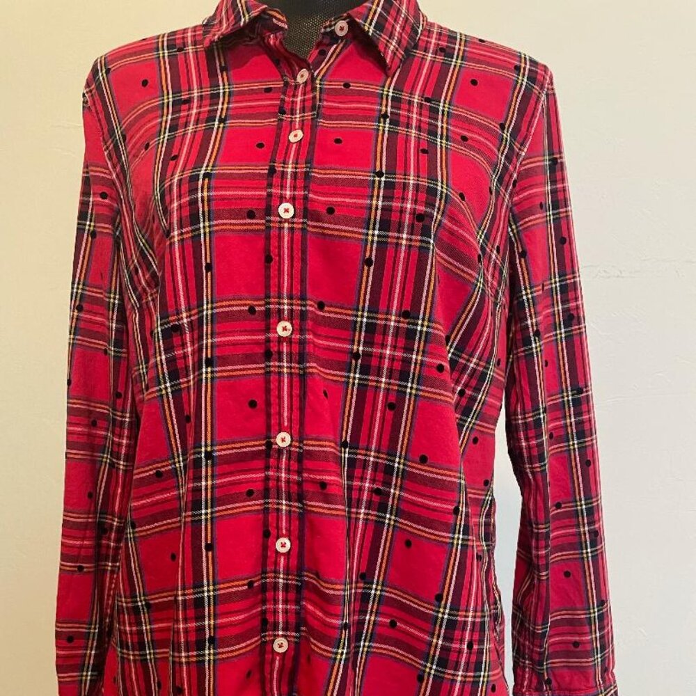 Talbots Black & Red Shirt
